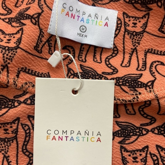 Compania Fantastica Dress NWT Cats Fish M ModCloth Novelty Print Fit and Flare - Picture 8 of 13